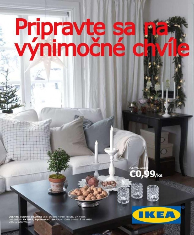 leták Ikea - Vianočná brožúra strana 1