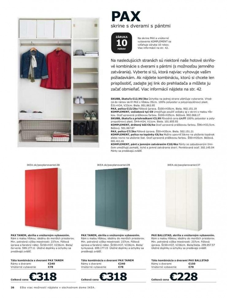 letk Ikea katalog - Skrine strana 26