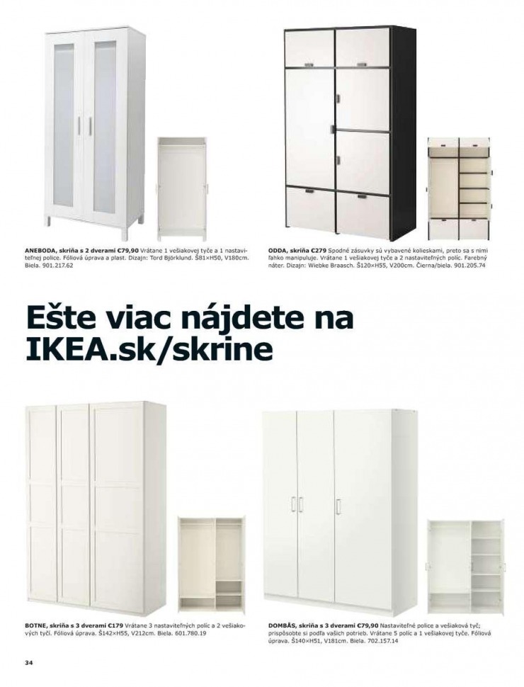 letk Ikea katalog - Skrine strana 34