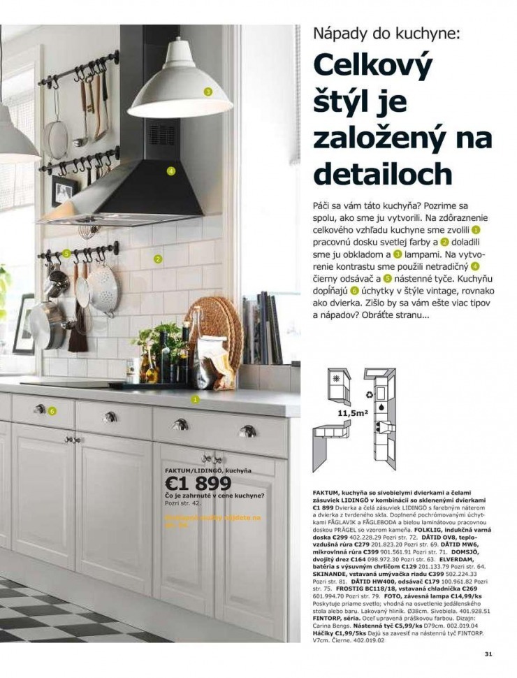 leták Kuchyne a spotrebiče Ikea strana 31