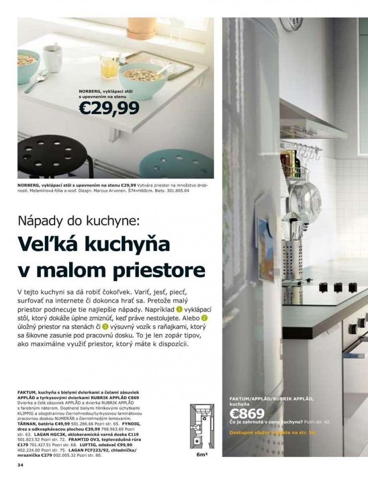 leták Kuchyne a spotrebiče Ikea strana 34