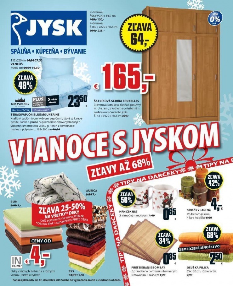 leták Vianoce s Jyskom strana 1 leták Vianoce s Jyskom strana 1