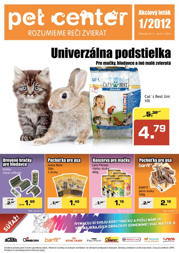 letk Pet Center Bratislava letk strana 1