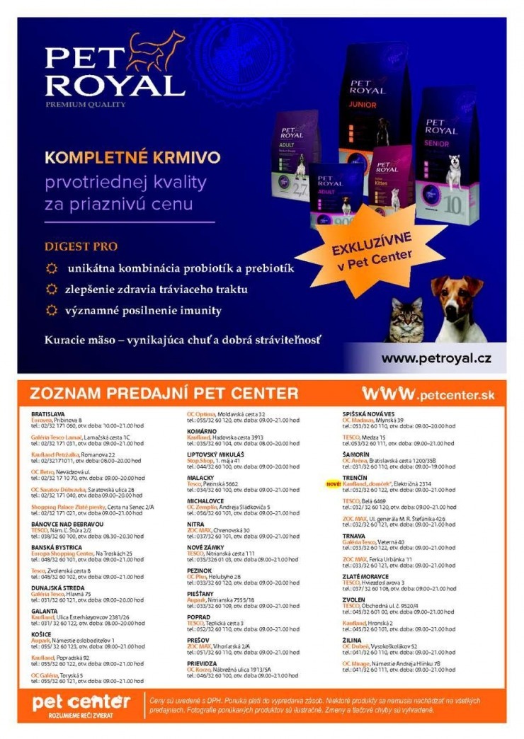 leták akčná ponuka Pet Center strana 8 leták akčná ponuka Pet Center strana 8