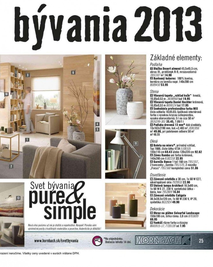 leták HORNBACH - trendy bývania 2013 strana 25 leták HORNBACH - trendy bývania 2013 strana 25