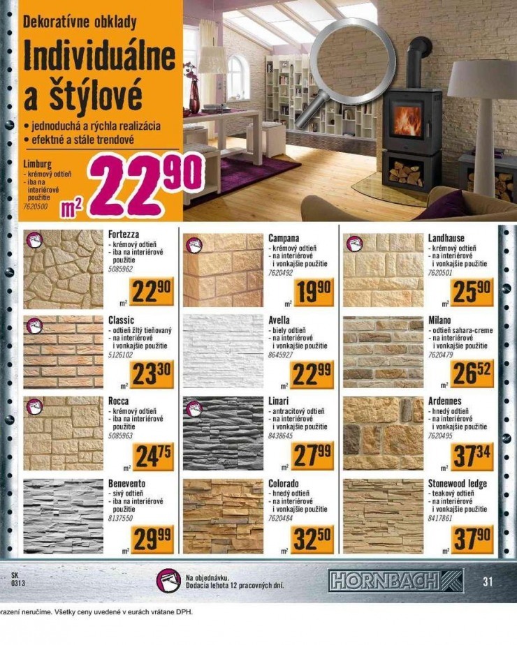 leták HORNBACH - trendy bývania 2013 strana 31 leták HORNBACH - trendy bývania 2013 strana 31