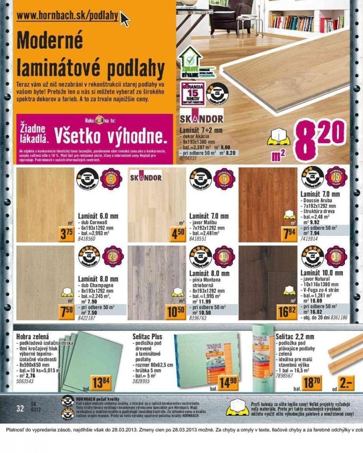 leták HORNBACH - trendy bývania 2013 strana 32 leták HORNBACH - trendy bývania 2013 strana 32