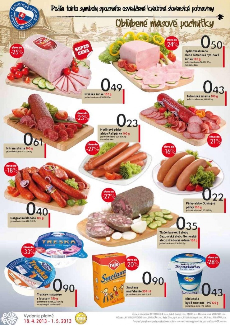 leták akciový leták COOP Jednota strana 2 leták akciový leták COOP Jednota strana 2