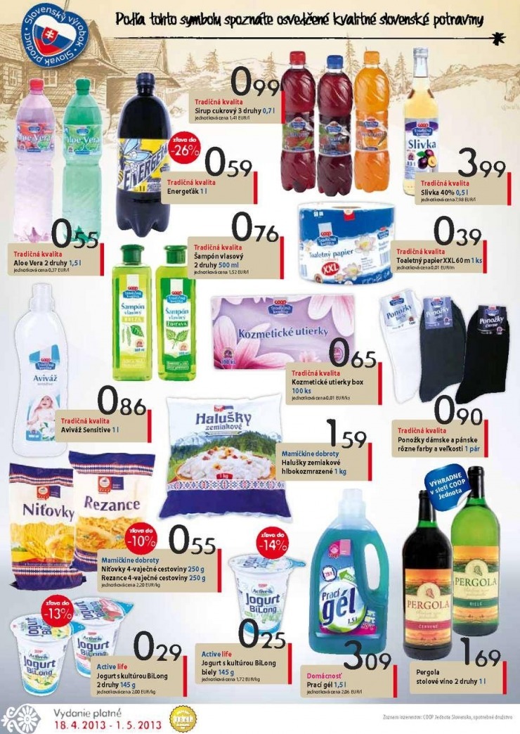 leták akciový leták COOP Jednota strana 6 leták akciový leták COOP Jednota strana 6