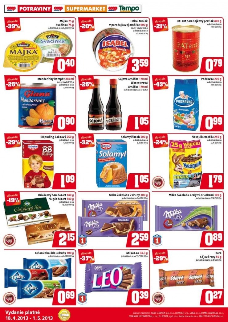 leták akciový leták COOP Jednota strana 8 leták akciový leták COOP Jednota strana 8