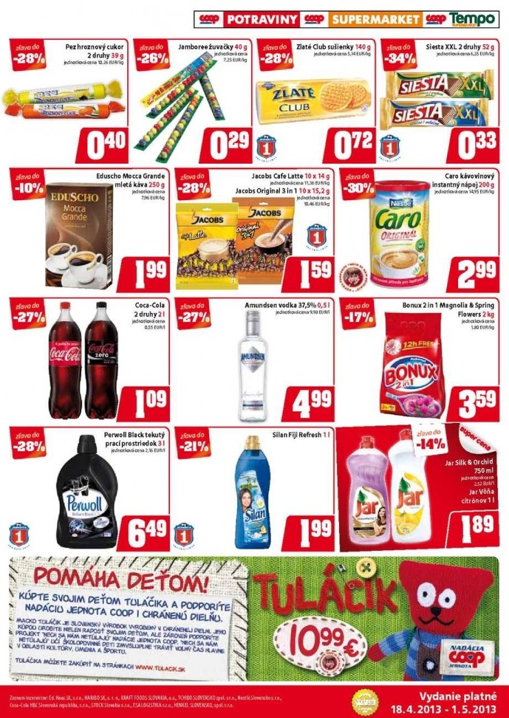 leták akciový leták COOP Jednota strana 9 leták akciový leták COOP Jednota strana 9