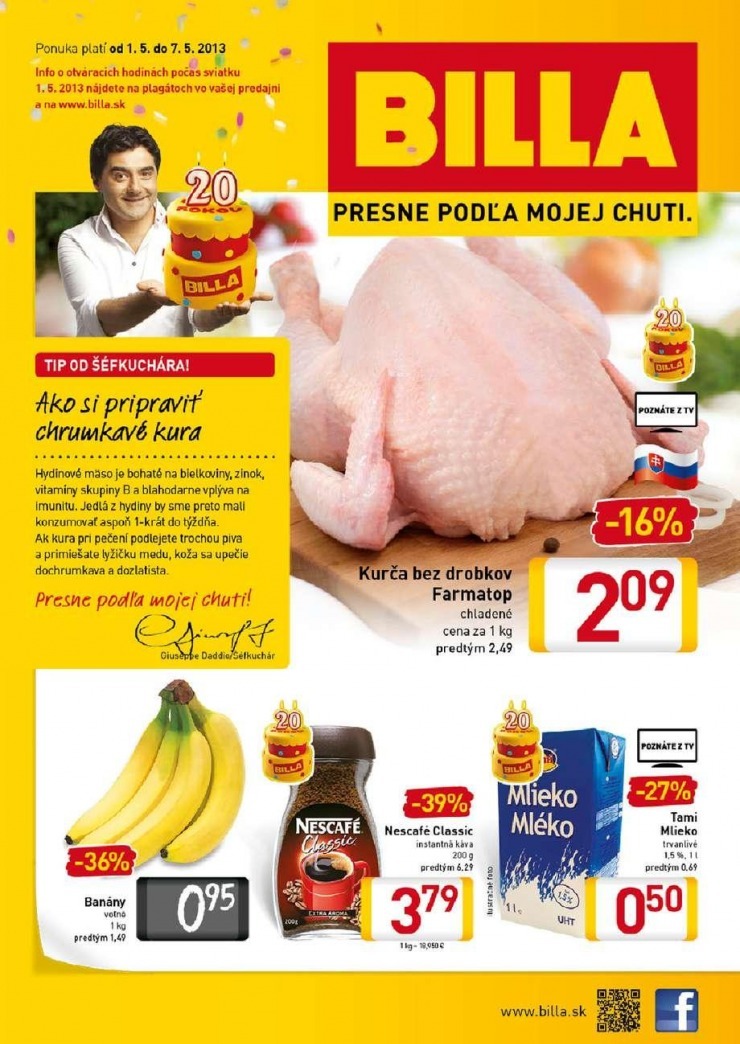 leták aktuálna ponuka Billa strana 1 leták aktuálna ponuka Billa strana 1