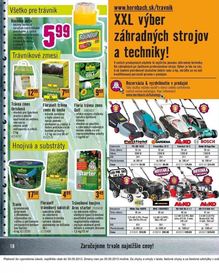 letk HORNBACH akciov letk strana 18