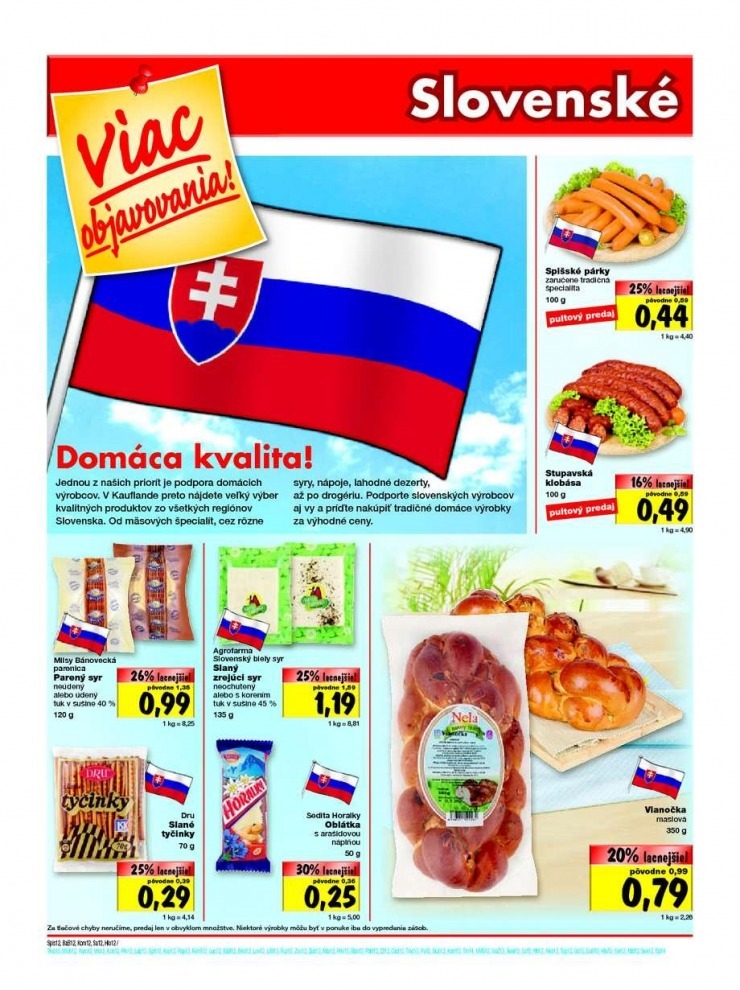 leták Kaufland - Slovenské špeciality strana 12