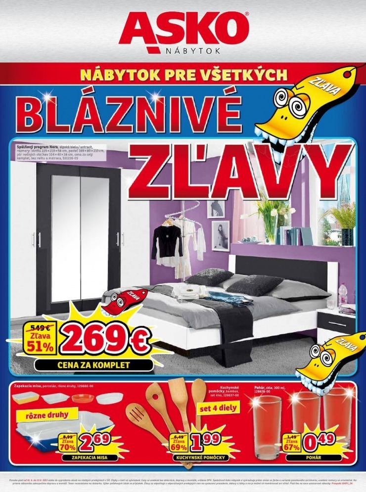 leták ASKO - bláznivé zľavy strana 1 leták ASKO - bláznivé zľavy strana 1