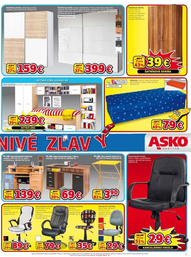 leták ASKO - bláznivé zľavy strana 5 leták ASKO - bláznivé zľavy strana 5