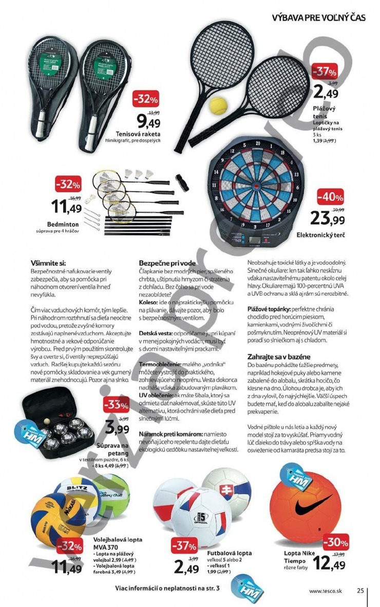 leták Tesco - katalóg leto strana 25 leták Tesco - katalóg leto strana 25