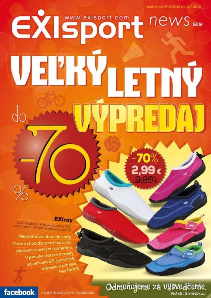 letk EXIsport - vek letn vpredaj strana 1