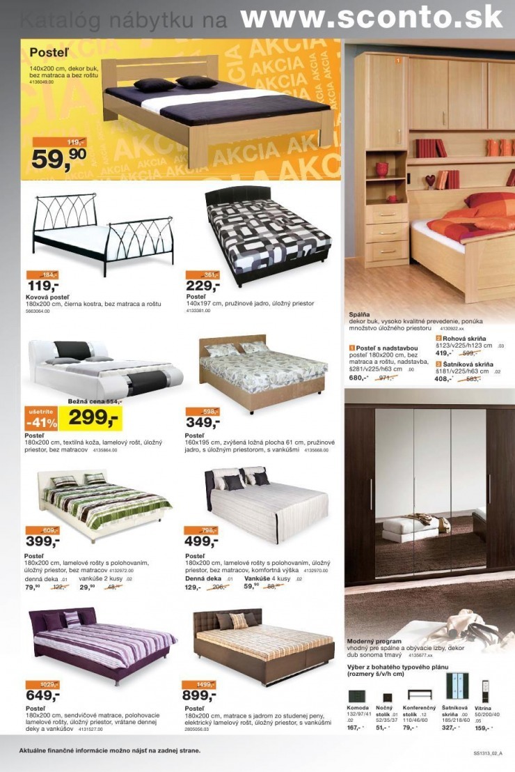 leták Sconto nábytok akčný leták strana 2 leták Sconto nábytok akčný leták strana 2