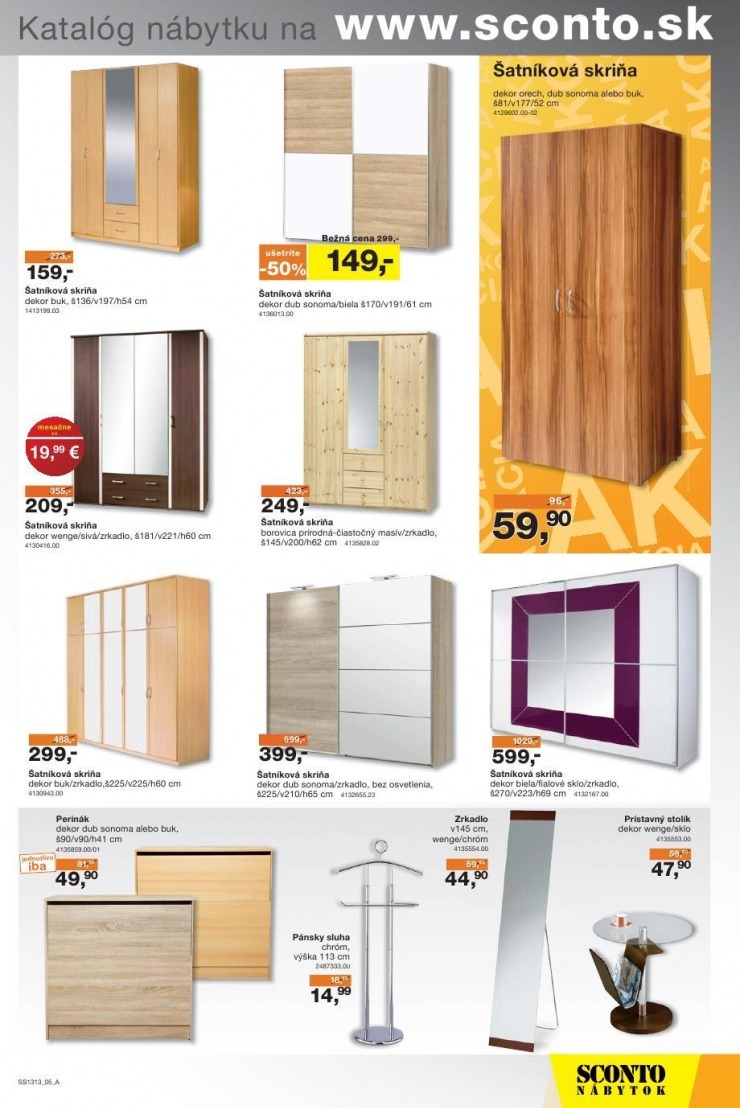 leták Sconto nábytok akčný leták strana 5 leták Sconto nábytok akčný leták strana 5