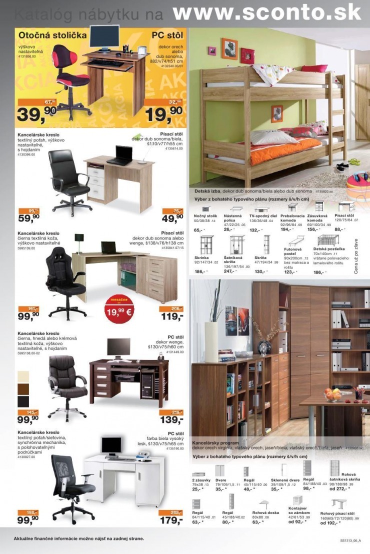 leták Sconto nábytok akčný leták strana 6 leták Sconto nábytok akčný leták strana 6