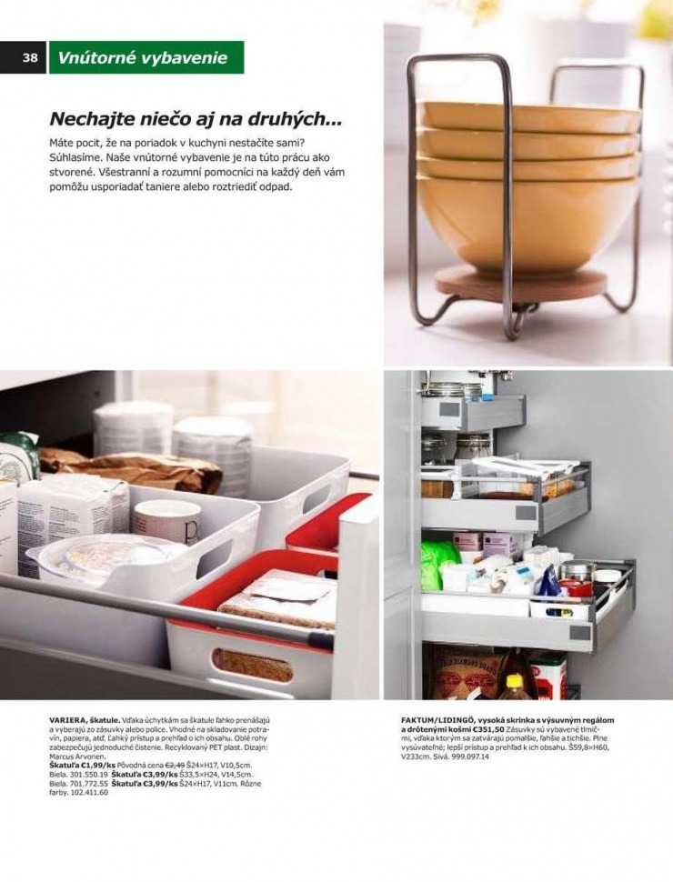 leták katalóg Ikea kuchyne 2014 strana 38