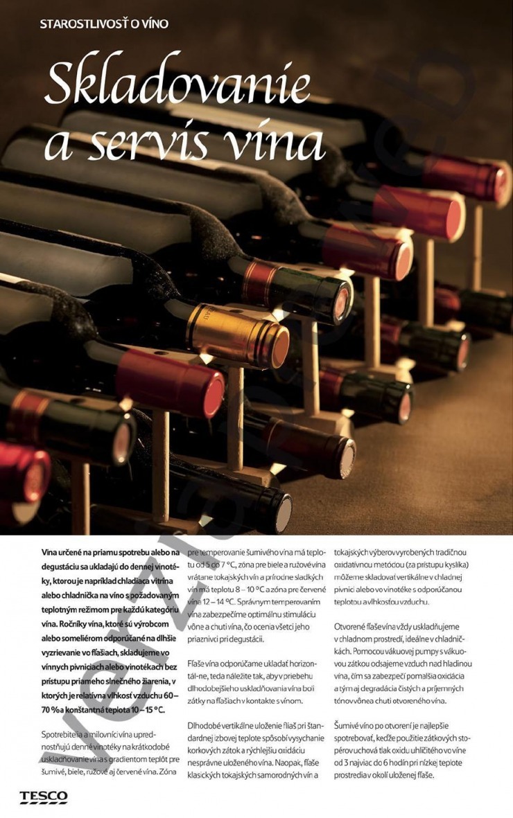 leták Tesco katalóg vín strana 14