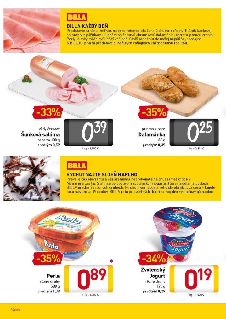 leták Billa akciová ponuka strana 2 leták Billa akciová ponuka strana 2