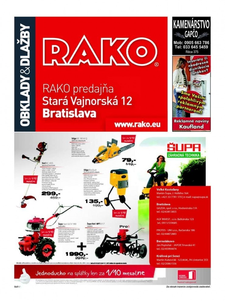 leták akčný leták Kaufland . Bratislava strana 31 leták akčný leták Kaufland . Bratislava strana 31