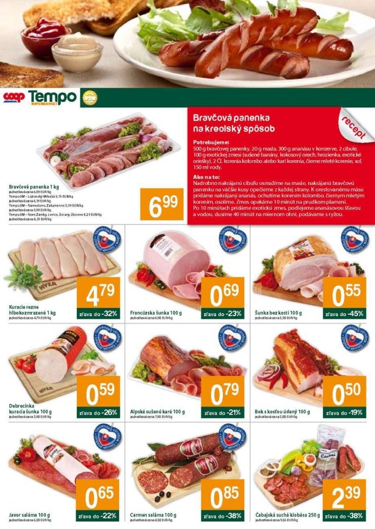 leták extra nabídka COOP Tempo strana 2 leták extra nabídka COOP Tempo strana 2