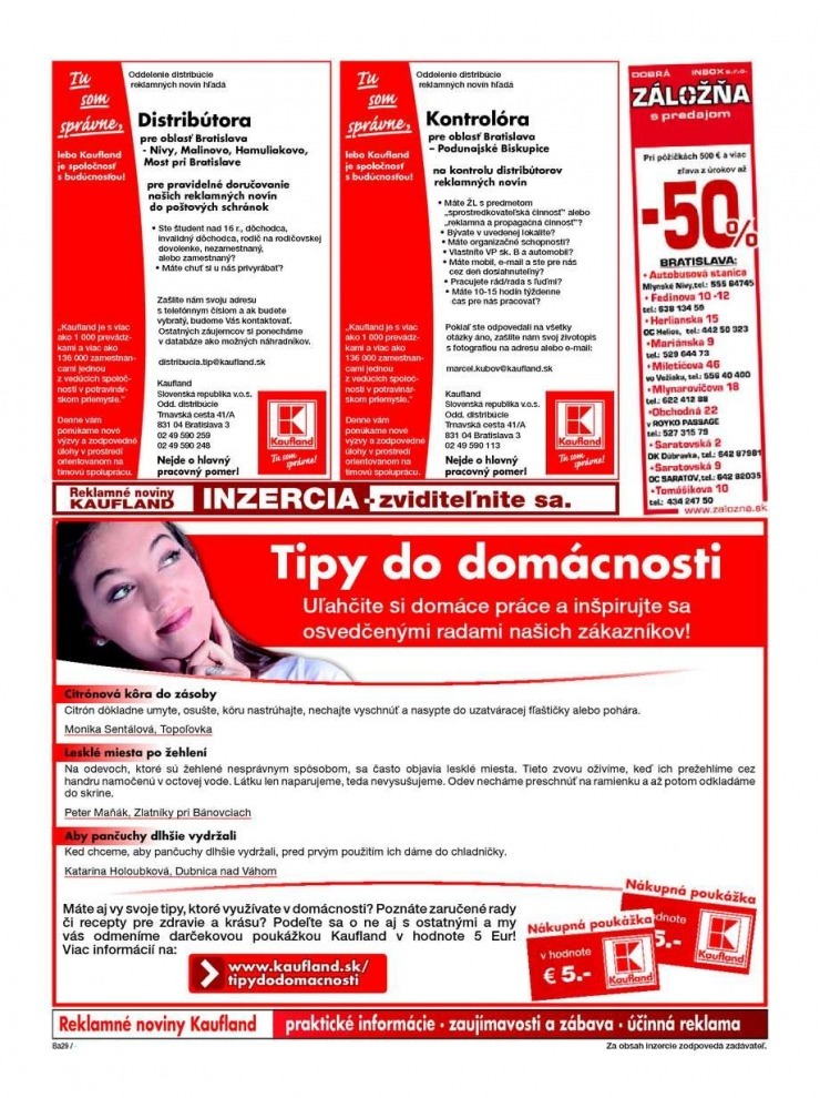 leták Kaufland akčná ponuka - Bratislava strana 29
