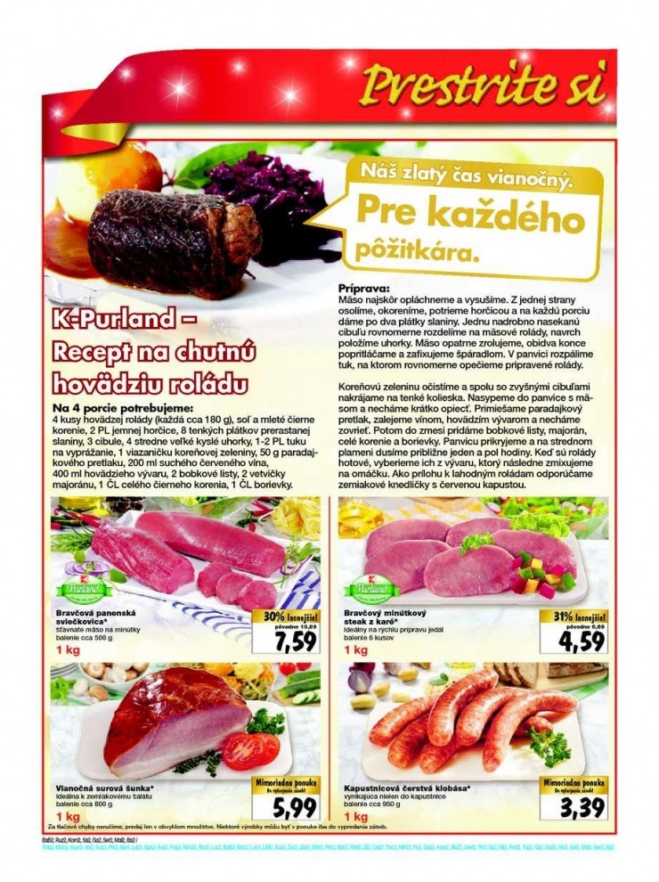 leták Kaufland akčná ponuka sviatočných cien strana 2 leták Kaufland akčná ponuka sviatočných cien strana 2