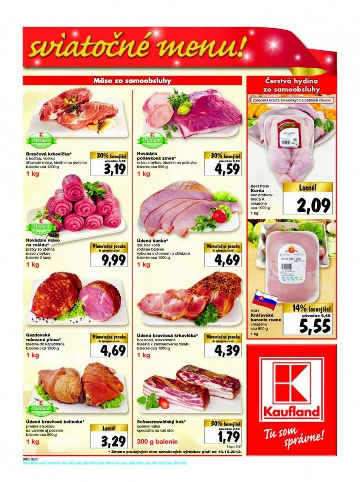 leták Kaufland akčná ponuka sviatočných cien strana 3 leták Kaufland akčná ponuka sviatočných cien strana 3