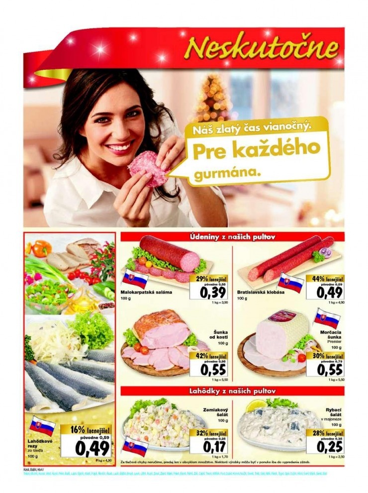 leták Kaufland akčná ponuka sviatočných cien strana 4 leták Kaufland akčná ponuka sviatočných cien strana 4