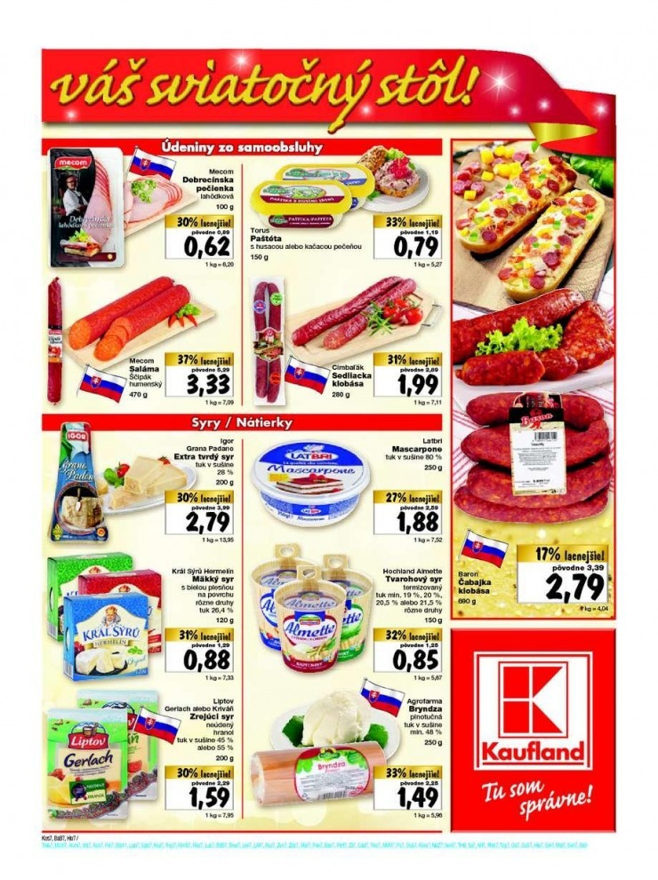 leták Kaufland akčná ponuka sviatočných cien strana 7 leták Kaufland akčná ponuka sviatočných cien strana 7