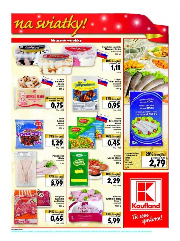 leták Kaufland akčná ponuka sviatočných cien strana 9 leták Kaufland akčná ponuka sviatočných cien strana 9