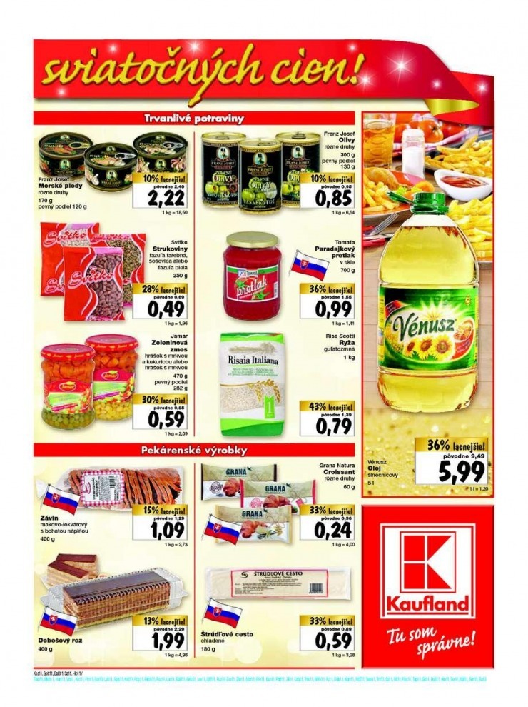 leták Kaufland akčná ponuka sviatočných cien strana 11 leták Kaufland akčná ponuka sviatočných cien strana 11