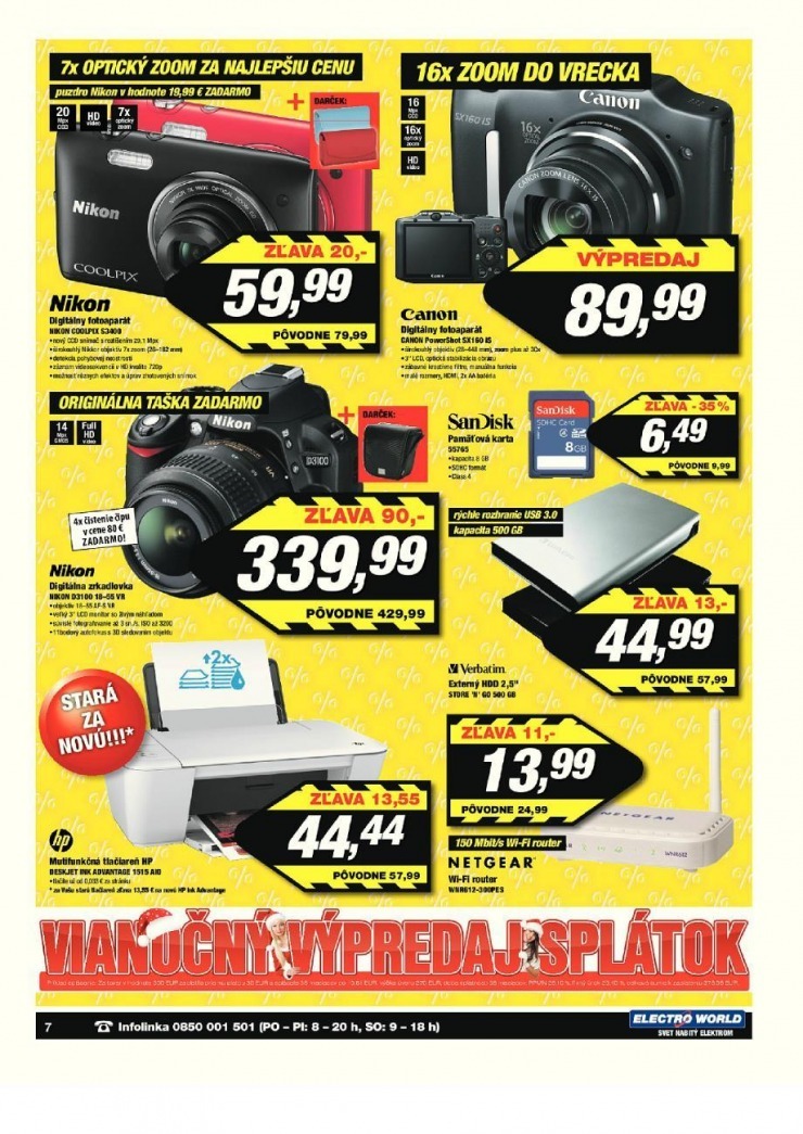 leták Electro World - akčný výpredaj strana 7 leták Electro World - akčný výpredaj strana 7