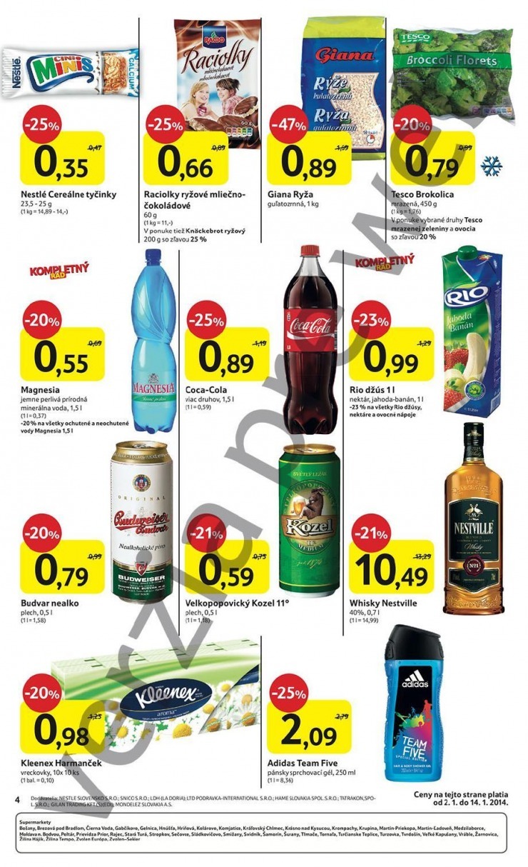 leták špeciálna leták Tesco - Trenčín strana 4 leták špeciálna leták Tesco - Trenčín strana 4