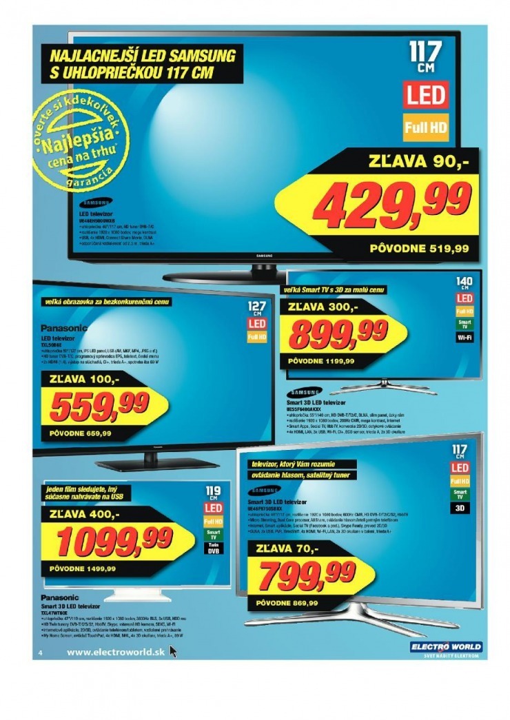 leták extra leták Electro World strana 4 leták extra leták Electro World strana 4