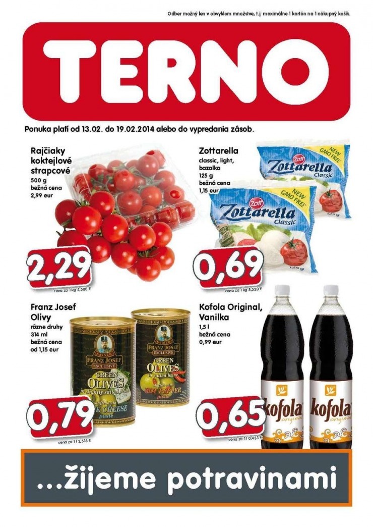 leták akciový TERNO leták strana 1 leták akciový TERNO leták strana 1