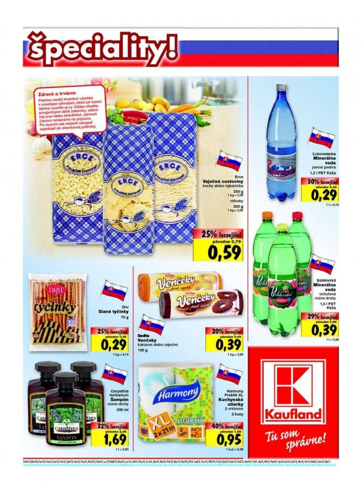 leták Kaufland leták - Slovenské špeciality strana 19