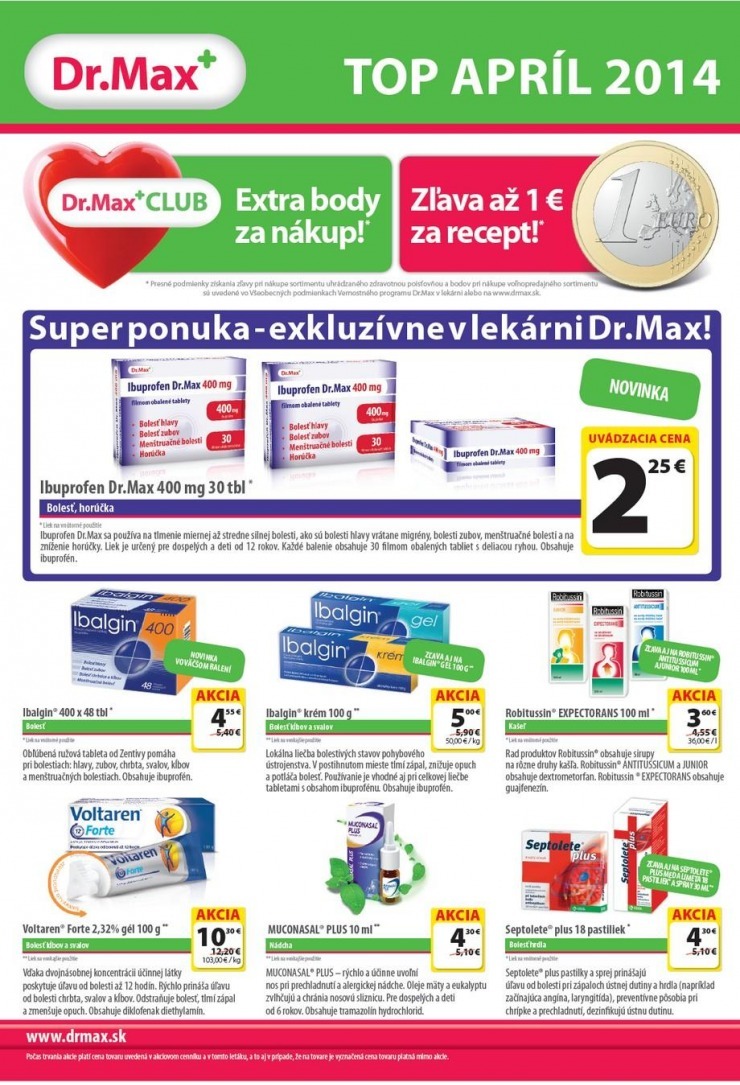 leták Dr.Max exkluzívna ponuka strana 1 leták Dr.Max exkluzívna ponuka strana 1