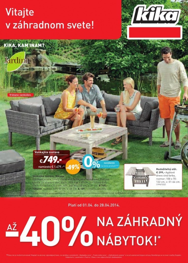 leták kika leták - záhradný nábytok strana 1 leták kika leták - záhradný nábytok strana 1