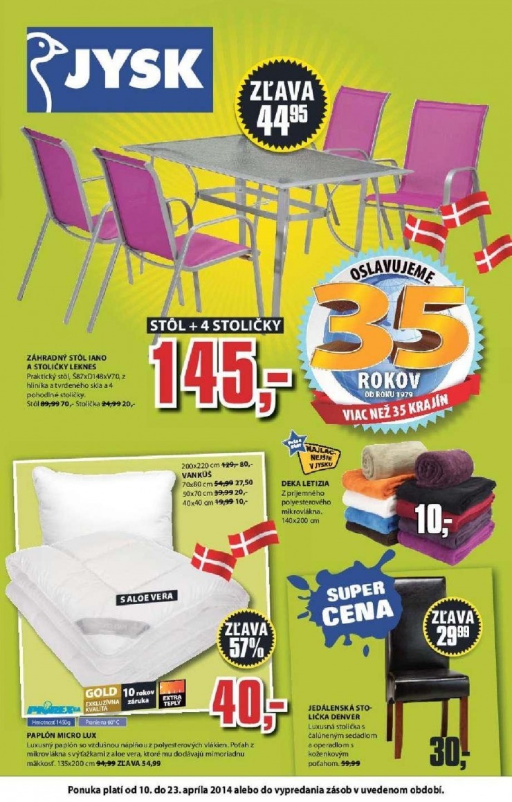 leták extra ponuka Jysk strana 1 leták extra ponuka Jysk strana 1