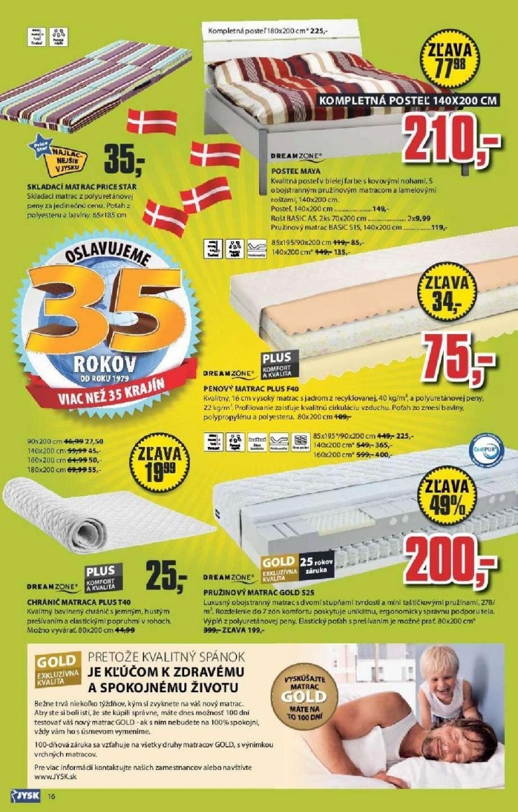 leták extra ponuka Jysk strana 16 leták extra ponuka Jysk strana 16