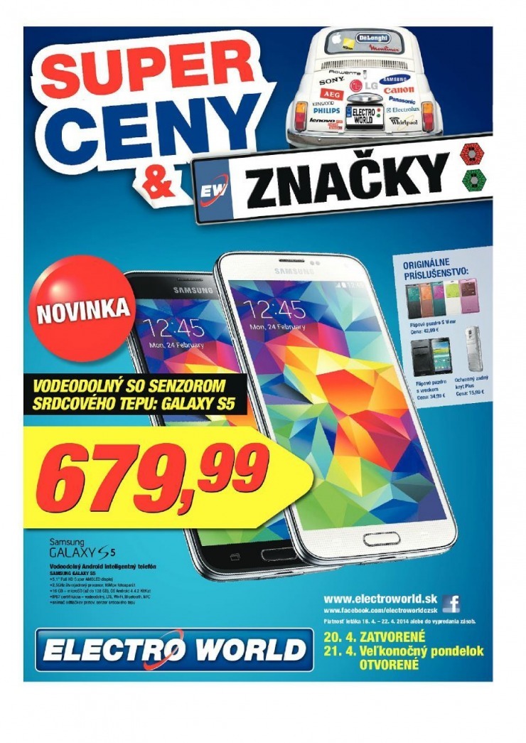 leták leták Electro World - super ceny strana 1 leták leták Electro World - super ceny strana 1