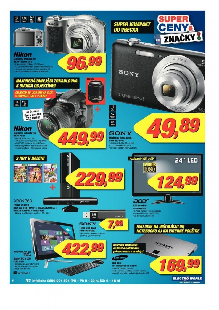 leták leták Electro World - super ceny strana 5 leták leták Electro World - super ceny strana 5