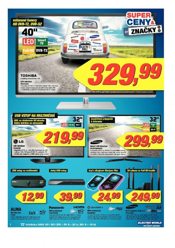 leták leták Electro World - super ceny strana 7 leták leták Electro World - super ceny strana 7