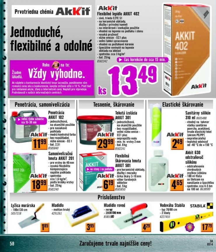 letk akn letk HORNBACH strana 58